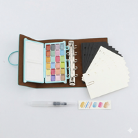 BOMEIJIA OEM et ODM – Kit de peinture aquarelle portable avec palette de voyage haut de gamme et papier aquarelle pour artistes