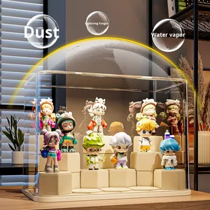 Hiện đại Acrylic Hộp mù tủ trưng bày cho <span class=keywords><strong>Barbie</strong></span> labubu bong bóng Mart con số nhựa trong suốt chống bụi lưu trữ hộp hiển thị - Product Image 4