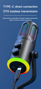 Micrófono de grabación de estudio UsB, micrófono de podcast de ordenador para <span class=keywords><strong>Pc</strong></span> con NOB de volumen para voces, transmisión de juegos, grabación de podcasting - Product Image 3