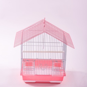 Cage à oiseaux en métal 2026 avec base marron et treillis doré pour oiseaux d'intérieur – Style classique, conception durable - Product Image 6