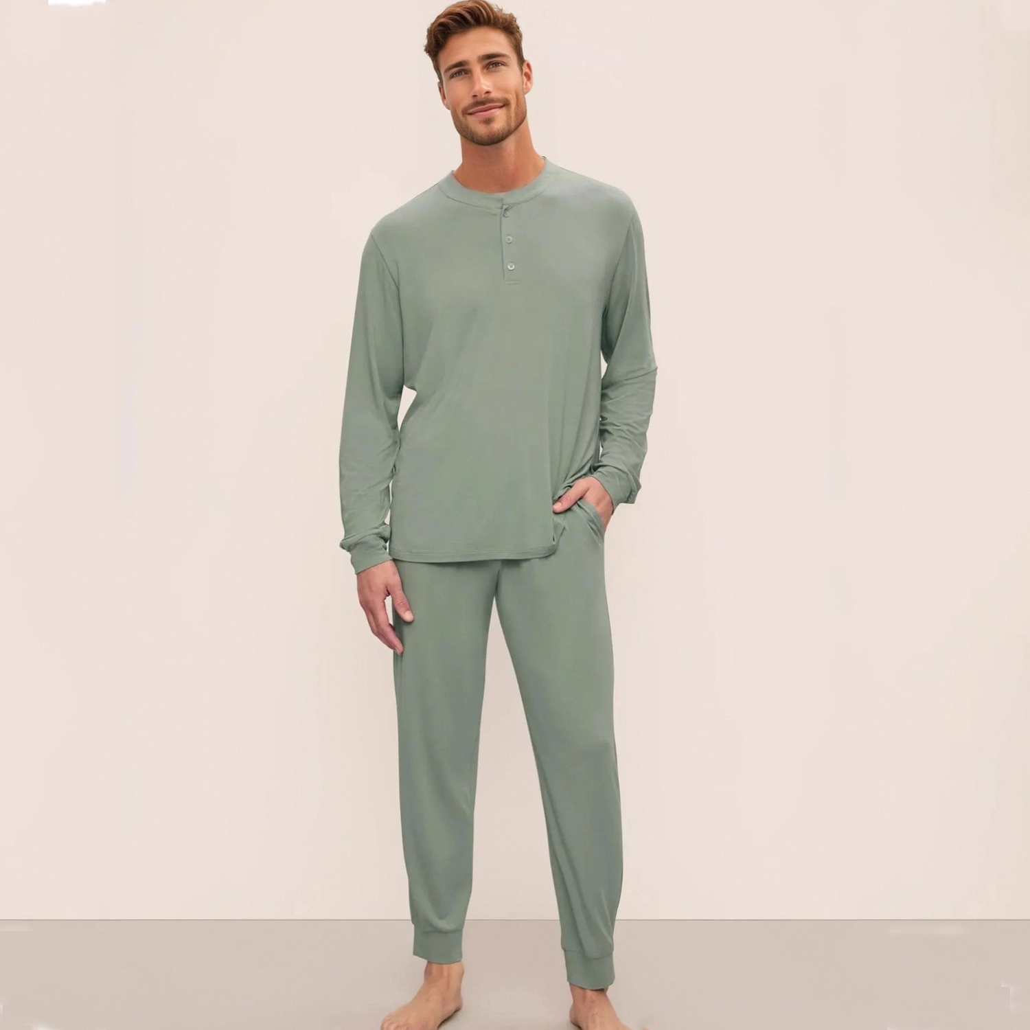 Lounge Pants Mens Nylon Pajama Pants Wholesale Mens Nylon Pyjamas
