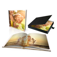 Livre d'album Photo à couverture rigide avec boîte, impression personnalisée
