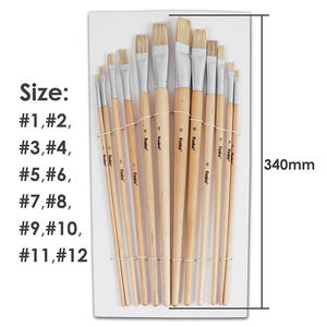 Manche en bois Brosse À Cheveux Artiste <span class=keywords><strong>Pinceau</strong></span> Ensemble - Product Image 2