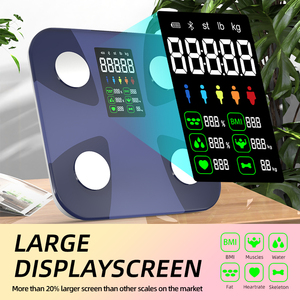 2024 mới đến lớn LCD cao chính xác cơ thể thủy tinh chất béo phân tích điện tử thông minh phòng tắm quy mô kỹ thuật số - Product Image 3