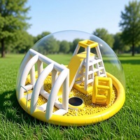 Tente bulle transparente gonflable personnalisée en PVC pour la famille, pour le camping en plein air