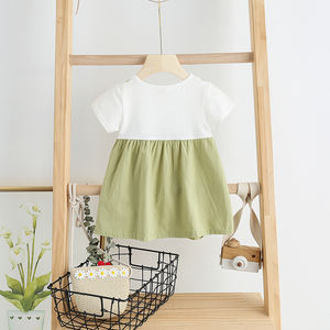 ชุดเดรสเด็กผู้หญิงลายพิมพ์น่ารัก สีเขียวและสีส้ม ป้องกันการหดตัว รุ่นเจ้าหญิง สำหรับฤดูร้อน สินค้าใหม่ ราคาดีที่สุด - Product Image 3