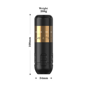 Kit de Máquina de Tatuar Inalámbrica con Pluma de 2.2-4.2mm de Recorrido, Batería Dual y Pistola de Tatuar de Varilla Recta para Arte Corporal - Product Image 2