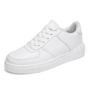 Marka Logo özel erkekler düz kaykay spor Sneakers boş saf beyaz deri artı boyutu ab 49 <span class=keywords><strong>50</strong></span> US15 16 rahat yürüyüş ayakkabısı - Product Image 1