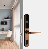 Cerradura Inteligente Delgada e Impermeable para Hotel con Software Gratuito y Cerradura Europea para Puerta de PVC