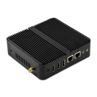 X86 Mini PC Quad Core Mini ordinateur industriel sans ventilateur Dual Lan Dual COM N100 Mini PC KIOSQUE