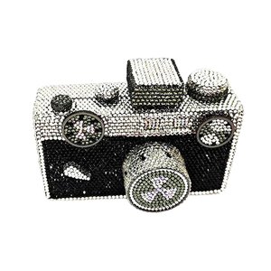 Bolso de Noche Vintage para Mujer con Cristales y Diamantes de Imitación, Cartera de Mano Elegante para Invitadas de Boda y Fiestas Temáticas - Product Image 3