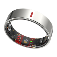 Anneau intelligent H09 en acier inoxydable, suivi de la santé, moniteur de fréquence cardiaque, de sommeil et d'oxygène sanguin, étanche 5ATM IP68, anneau de fitness pour hommes et femmes