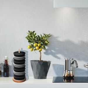 Organizador de Tapas de Vasos de Bambú, Organizador de Tapas de Vasos Desmontable, Soporte Vertical para Tapas de Botellas de Agua para Yeti/Stanley/Simple Modern - Product Image 6