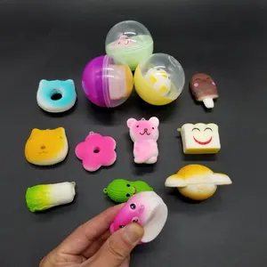 Fabrication en gros de la chine, résolvez le Stress, nourriture visqueuse, Animal, Fidget sensoriel, 55mm, vente en gros, Capsule, jouets à montée lente