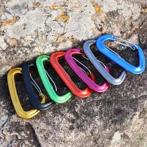 Mousquetons de camping en aluminium, mousquetons à ressort 12KN, mousquetons d'escalade <span class=keywords><strong>ultra</strong></span>-légers, logo personnalisé - Product Image 5