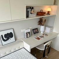 Ensemble de meubles de chambre à coucher personnalisables Senger, armoires sans poignées en mélamine, armoire avec coiffeuse, quincaillerie incluse