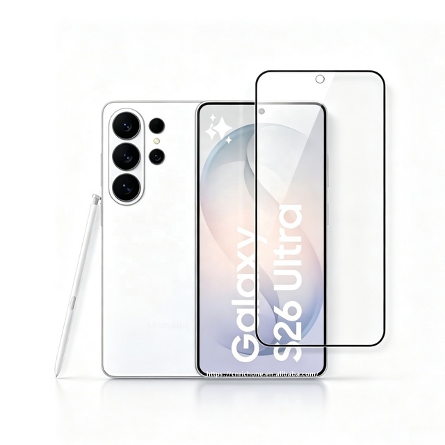 Anti Fingerprint 2.5D Fingerprint Unlock for Samsung Galaxy S22 S23 S24 S25 S26 Plus Ultra Edge Tempered Glass Screen Protector