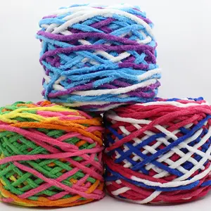 Dimuni Free Samples Polyester garn zum Stricken von Schals Decken 165g Chunky Knitting Yarn
