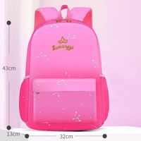 Sac à dos pour enfants Fashion Galaxy Gradient pour filles, imperméable, léger, sac d'école, décoration mignonne avec pompon, sac à dos pour enfants