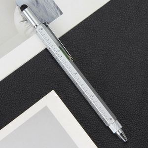 Bolígrafo Multifuncional 6 en 1, Regla Metálica Hexagonal, Nivel, Destornillador para Pantalla Táctil, Herramienta Creativa de Papelería - Product Image 5
