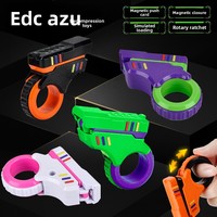 Jouets de décompression multifonctionnels EDC : Gyroscope à cliquet, Gadget anti-stress, Fidget Spinner manuel en plastique, Jouets sensoriels