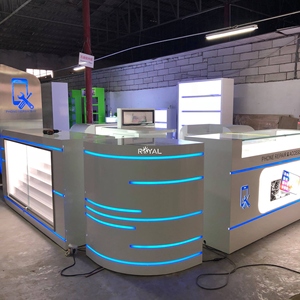 Modern <strong>Mobile</strong> <strong>Phone</strong> Repair Station Glass Wooden <strong>Phone</strong> <strong>Case</strong> Kiosk Retail Cellphone Accessories <strong>Display</strong> <strong>Shelf</strong> Kiosks - Product Image 6