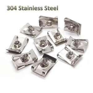 Clips en U en acier inoxydable, écrous à lame pour ressorts à lames M4-M8 4-8mm, antirouille, personnalisables OEM pour voitures minières et motos - Product Image 1
