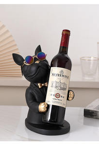 Ornement créatif moderne de casier à vin de chien maison entrée Table à manger meuble TV décor de haute qualité <span class=keywords><strong>Pit</strong></span> <span class=keywords><strong>Bull</strong></span> casier à vin ornement - Product Image 5