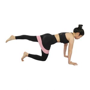 Eco-friendly Home Gym Fitness Portable Skin-friendly Light Yoga Tension Band Pink <b>Elastic</b> Strap - Product Image 6