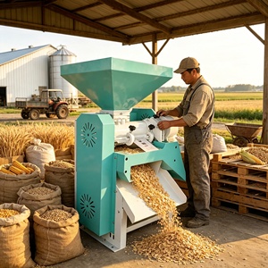 Machine à aplatir à rouleaux robuste pour le traitement de l'<span class=keywords><strong>orge</strong></span>, de l'avoine et du maïs dans l'industrie alimentaire - Product Image 1
