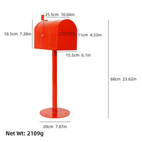 Boîte aux lettres rétro européenne en fer, modèle extérieur, étanche à la pluie, avec serrure, boîte à suggestions, accessoire décoratif