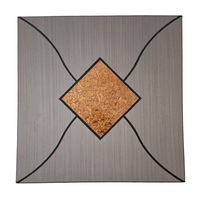 Panneaux muraux acoustiques 3D autocollants modernes en placage de noyer, insonorisants