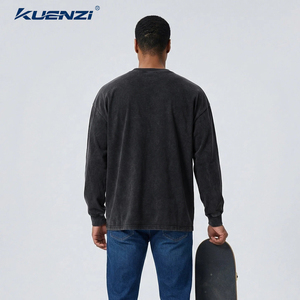 <span class=keywords><strong>T</strong></span>-<span class=keywords><strong>shirt</strong></span> Homme Manches Longues Kuenzi 100% Coton 230GSM Respirant Prê<span class=keywords><strong>t</strong></span> à Expédier (RTS) Vierge pour Impression Style Américain Délavé et Vieilli Commande en Gros - Product Image 6