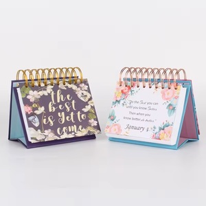 Custom Business Advertising Office Desk Gift Calendar Double Ring Weekly Calendar