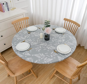 HUIHE Vòng Vinyl được trang bị khăn trải bàn với flannel ủng hộ đàn hồi cạnh nhựa bảng bao gồm không thấm nước bảng vải chống vết - Product Image 6