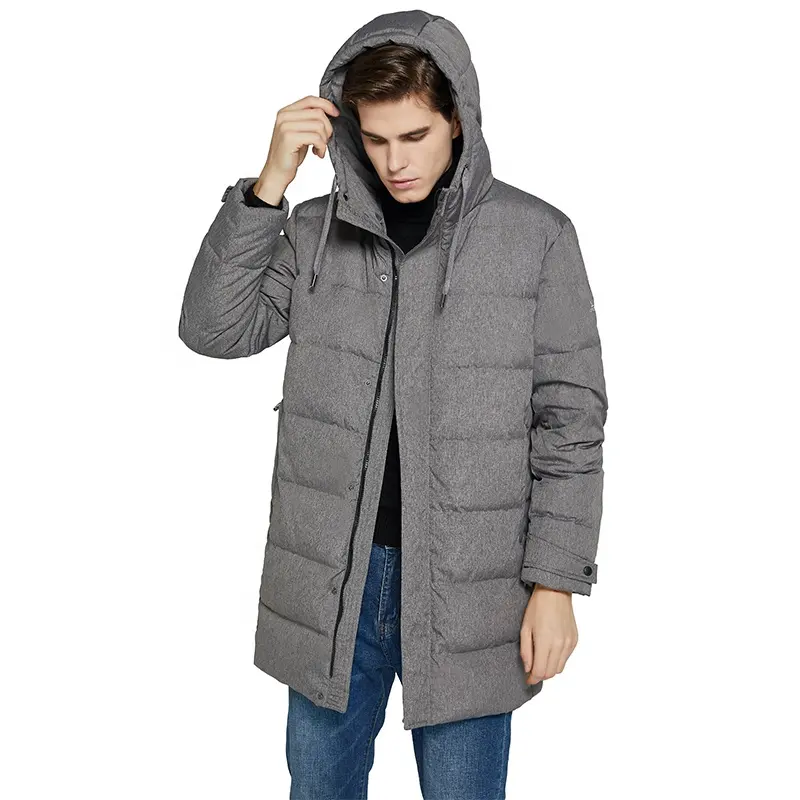 Hot Selling Men's Jackets Long Winter Jacket Men Thick Warm Coat Printing Logo Puffer Down Jacket