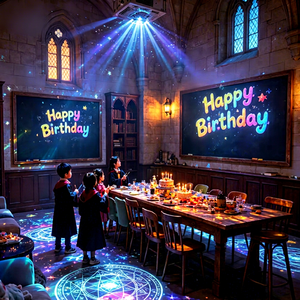 Système de projection immersif HD pour salle de fête avec plus de 80 jeux pour les anniversaires d'enfants, thèmes personnalisés, hôtels et centres de jeux familiaux - Product Image 1