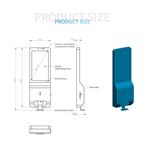 Distributeur de Gel <span class=keywords><strong>automatique</strong></span> à écran Lcd, lustre publicitaire pour le spectacle Public, pièces de rechange gratuites, 32 pouces, TFT - Product Image 5