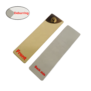 Blank Metal <b>Name</b> <b>Tag</b> Custom Engraved Employee ID Badge Rectangle Brushed Silver Nameplate With Pin Back For Staff Uniform - Product Image 2