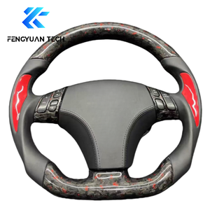 Volante de Fibra de Carbono con Fondo Plano Forjado a Medida para <span class=keywords><strong>Mazda</strong></span> 3 <span class=keywords><strong>6</strong></span> 5 8 CX7 RX8 CX5 RX7 MX5 CX90 2003 2010 2012 2015 - Product Image 2