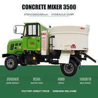 Prix de gros Nouveau camion malaxeur à béton 5000 kg Système entièrement hydraulique Grande capacité pour la construction sur site