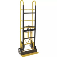 Chariot à main en acier pliable à quatre roues robuste utilisation industrielle et en atelier chariot utilitaire d'escalade d'escalier pour outils et entrepôt