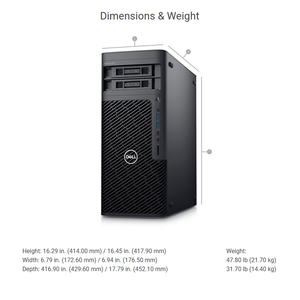 Emballage d'origine RTX A400-4G Xeon W3/W5/W7 Dells 5860 Tower Workstation T5860 Desktop Performance ultime Jusqu'à 24 cœurs 225 - Product Image 4