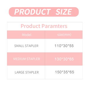 Bền Trường Học & Văn Phòng Phẩm Cuốn Sách Ràng Buộc Tùy Chỉnh Kích Thước Rose Gold <span class=keywords><strong>Round</strong></span> Head Kim Loại Trong Suốt Acrylic <span class=keywords><strong>Stapler</strong></span> OEM/ODM - Product Image 5