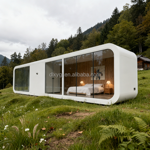 Cabaña Prefabricada con Cocina, Estructura <span class=keywords><strong>de</strong></span> Acero, Casa <span class=keywords><strong>de</strong></span> Vacaciones Familiar para Escapadas <span class=keywords><strong>de</strong></span> <span class=keywords><strong>Fin</strong></span> <span class=keywords><strong>de</strong></span> <span class=keywords><strong>Semana</strong></span>, 5 Años <span class=keywords><strong>de</strong></span> Garantía - Product Image 1