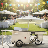 Vélo cargo électrique personnalisable pour la vente de glaces et les entreprises de restauration de rue