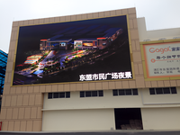 Écran LED extérieur couleur pleine résolution 4K 5000 CD/m² IP65 étanche pour affichage publicitaire mural vidéo P8 à service frontal
