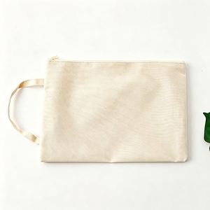 Bolsa de Maquillaje A4 Ecológica de Lona con Cierre, Gran Capacidad, Impresión Serigráfica, Logotipo Personalizado, Promocional, Escolar, para Tutorías - Product Image 3