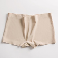 재고 있음 여성 사용자 정의 속옷 Boyshort 복서 원활한 얼음 실크 팬티 레이디 Boyshort 팬티 편안한 원피스 팬티