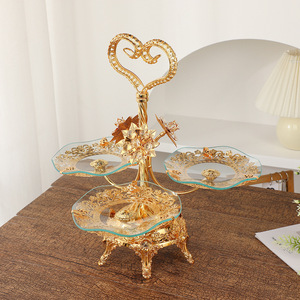 Nuovo Vassoio per Frutta in Vetro Stile Vintage di Lusso 2020 per Uso Interno Casa/Soggiorno/Hotel, Piatto per Frutta in Stile Europeo - Product Image 2